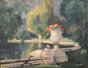 Bassin A Versailles by Lucien Victor Guirand De Scevola