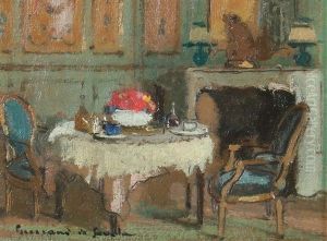 Saloninterieur by Lucien Victor Guirand De Scevola