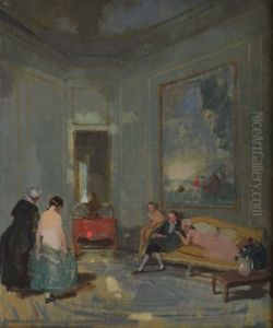 L'entrevue Au Salon by Lucien Victor Guirand De Scevola