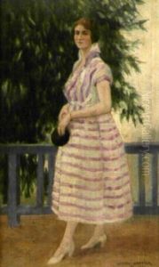 La Robe A Rayures by Lucien Victor Guirand De Scevola
