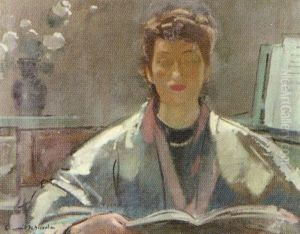 Femme A La Lecture by Lucien Victor Guirand De Scevola