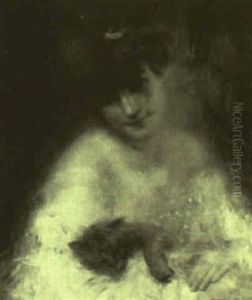 Jeune Fille Au Chat