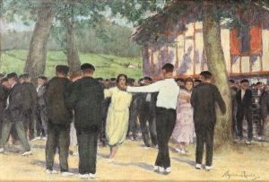 Danse Au Pays Basque by Maurice Guiraud-Riviere
