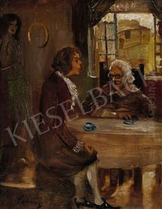 Oliver Proposes Olivia by Lajos Gulacsy