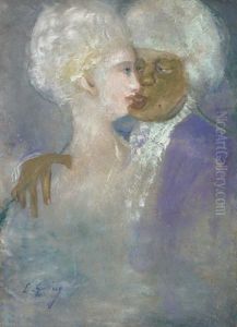 The Mulatto Man And The Statue-white Woman