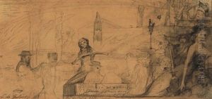Vizio A Muveszettortenetrol - Vision Of The History Of Art by Lajos Gulacsy