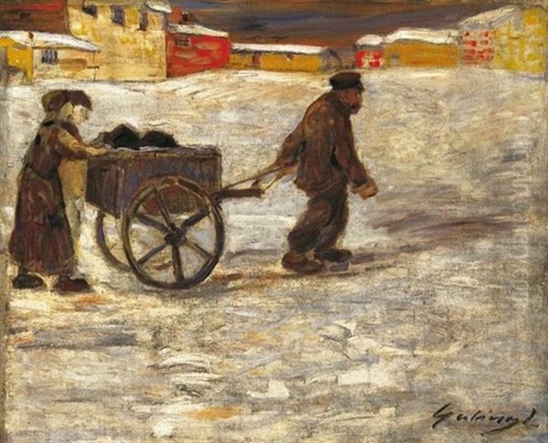 Uton Az Egynapos Hoban (on The Road In One-day Snow) - view 1