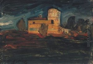 Italia Landscape by Lajos Gulacsy