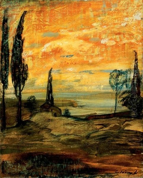 Naplemente Italiai Tajban (sunset In Italian Landscape) - view 1