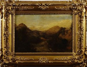 Bergslanskap by Thomas Baker Of Leamington