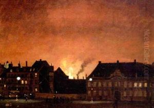 Brand I St. Kongensgade 63, 20. Nov. 1894 Set Fra Tordenskjoldsgade