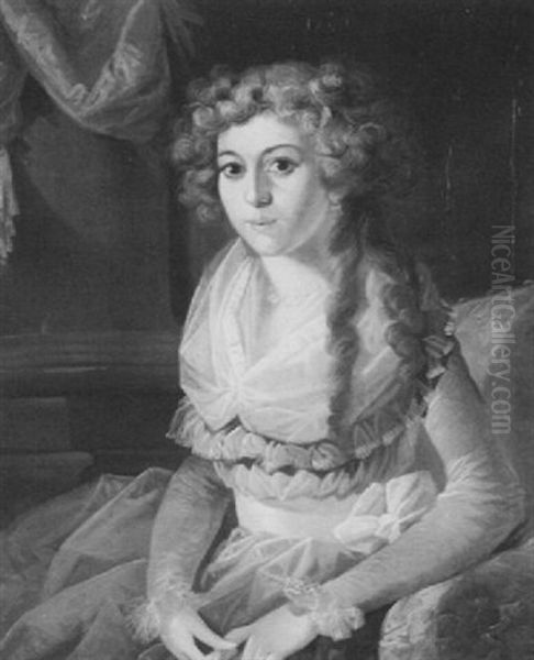 Portrait Of A Lady In Blue - view 1