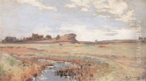 Paysage De Lande Bretonne by Adolphe Ernest Gumery