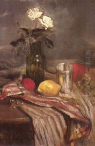 Nature Morte A L'etoffe by Adolphe Ernest Gumery