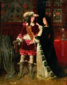 Palace Courtship by Karl Fedorovich Gun