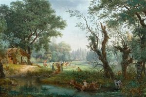 Allegory Of Spring by Christian August Guenther