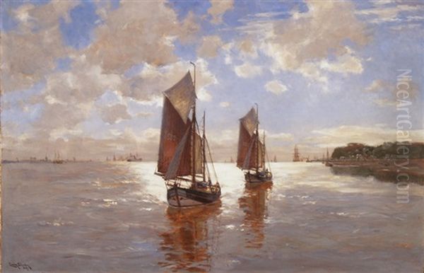 Segelboote In Hollandischer Bucht - view 1