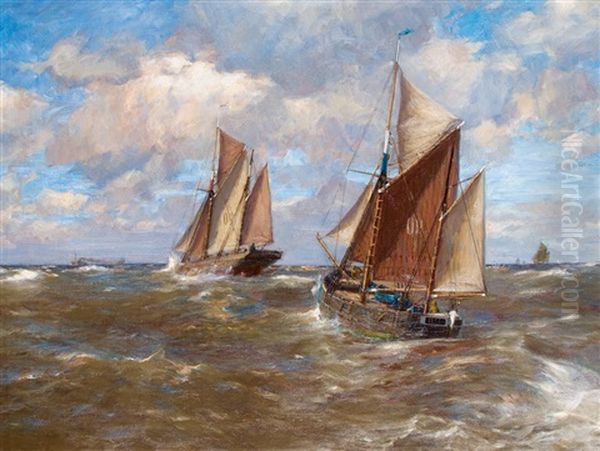 Auslaufende Fischerboote - view 1