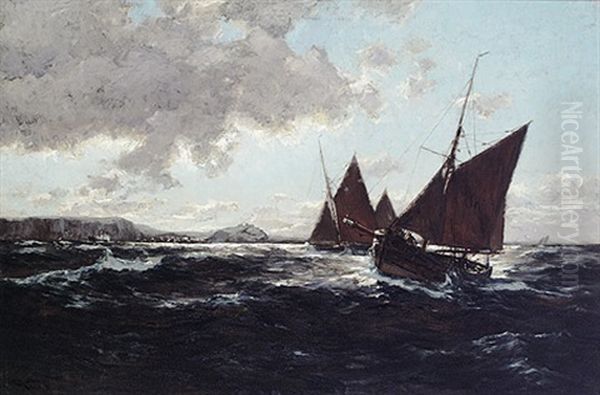 Fischerboote Vor Der Kanalkuste - view 1
