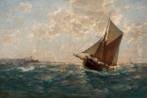 Marine Painting by Erwin Carl Wilhelm Guenther
