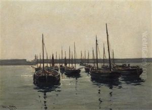 An Der Mole by Erwin Carl Wilhelm Guenther