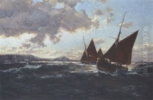 Fiskerbade Ved Kysten Fiskerbade Ved Kysten