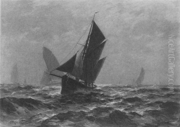 Segelschiffe Vor Ostende - view 1