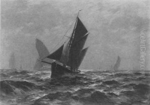Segelschiffe Vor Ostende Segelschiffe Vor Ostende