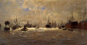 Hamburger Hafen by Erwin Carl Wilhelm Guenther