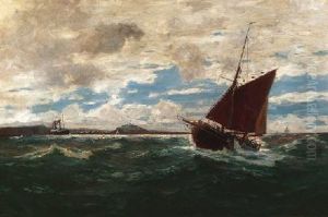 Kustenfischer Auf See by Erwin Carl Wilhelm Guenther