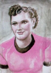 Frau Im Roten Pullover Frau Im Roten Pullover