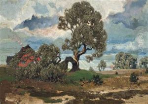 The Split Tree By The River by Paul Guenther