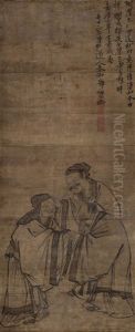 Three Hermits (w/titleslip By Guo Yimin And Huan'an) Three Hermits (w/titleslip By Guo Yimin And Huan'an)