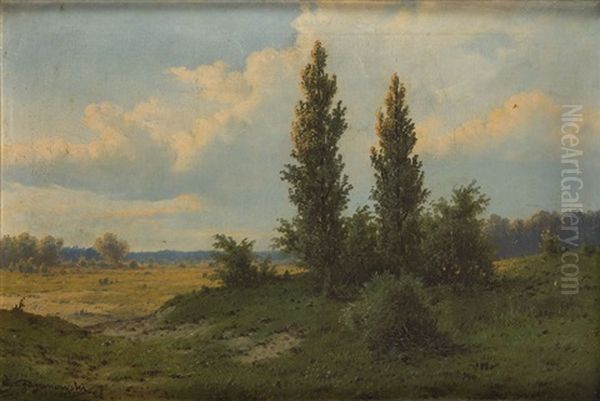 Summer Landscape With Trees - view 1