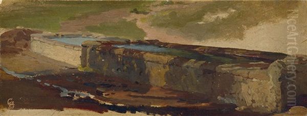 Study Of A Water Trough - view 1
