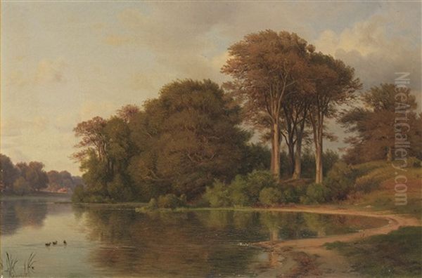 Sommerlandschaft Mit Seeufer - view 1