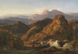 Abendstimmung In Den Albaner Bergen