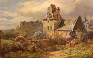 A Country Village by Samuel Henry Baker