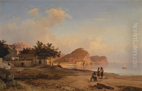 Bucht Von Ieranto Mit Fischern, Amalfikuste - view 1