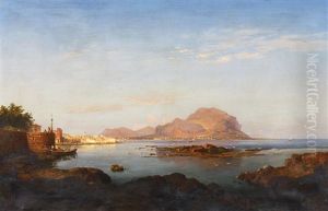 Monte Pellegrino by Louis Gurlitt