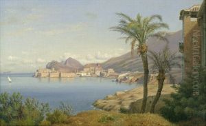 Ansicht Von Ragusa (dubrovnik) Mit Historischem Hafen Und Der Altstadt by Louis Gurlitt