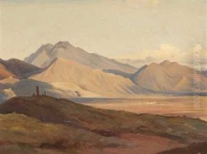 Italiensk Bjerglandskab by Louis Gurlitt