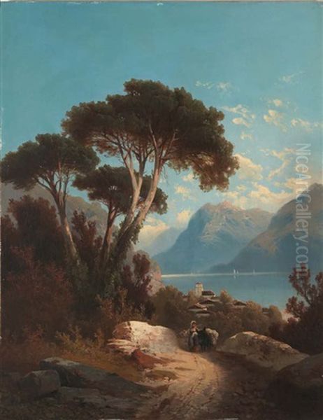 Der Comer See Bei Cadenabbia - view 1