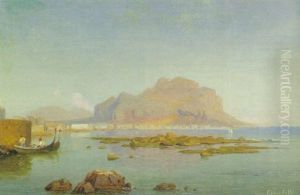 Der Monte Pellegrino Bei Palermo by Louis Gurlitt