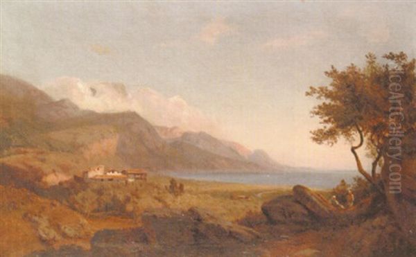 Figures In An Italianate Landscape - view 1