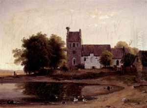 Udisgt Mod En Dansk Landsbykirke Udisgt Mod En Dansk Landsbykirke