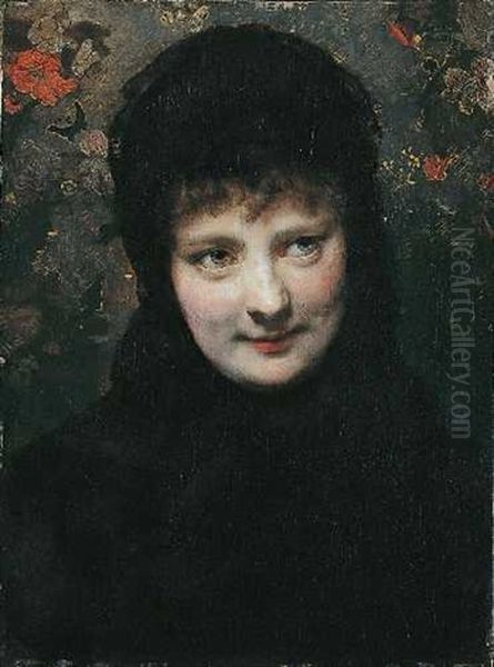 Junge Frau In Schwarz - view 1