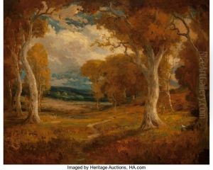 Autumn Trees by Herman (Henry) Gustavson