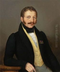 Herrenportrat (+ Damenportrat; Pair)