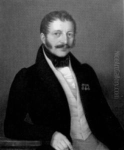 Herrenportrat by Johann Georg Adam Gottlob Gutekunst
